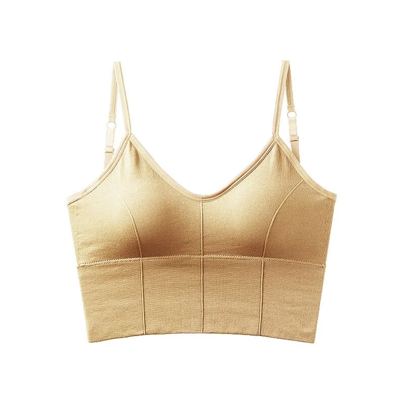 Billionm Women's Crop Top Tank Top Seamless Sports Lingerie Summer Camisole Tube Tops for Ladies Female Underwea