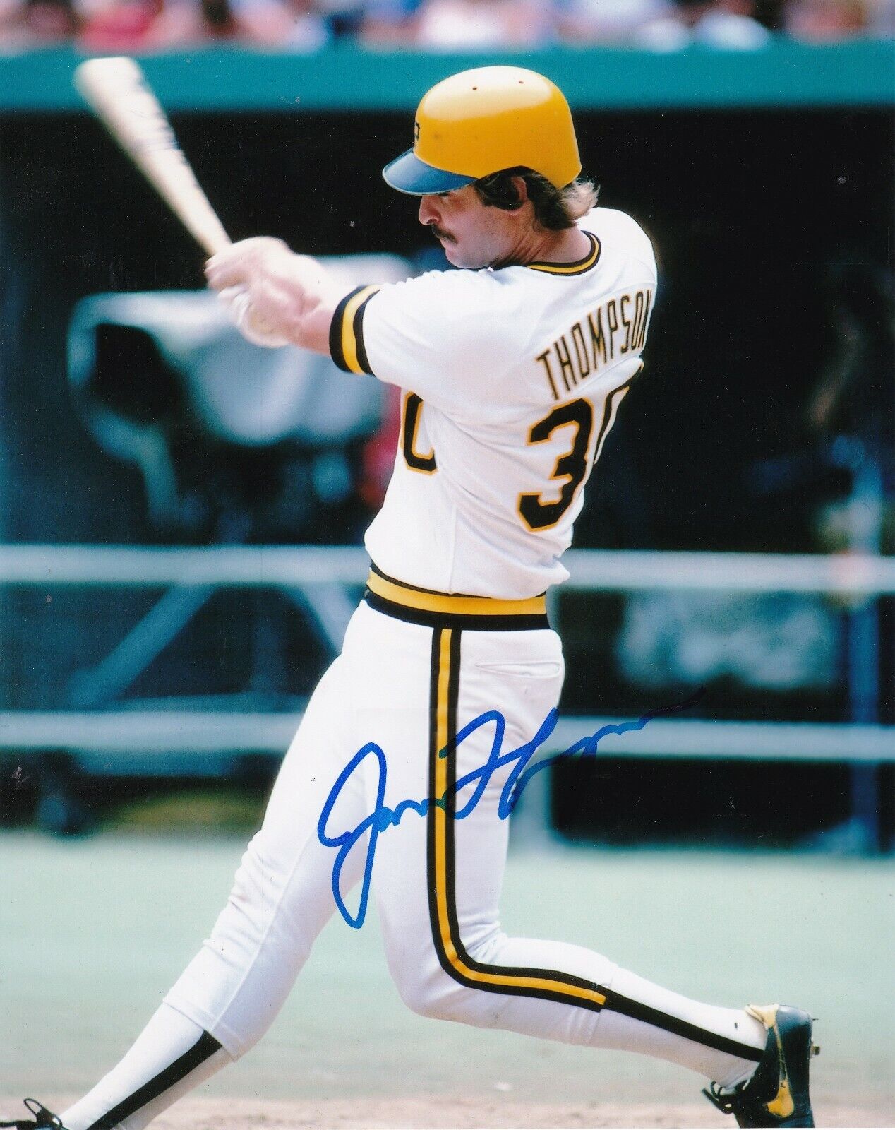 JASON THOMPSON PITTSBURGH PIRATES ACTION SIGNED 8x10