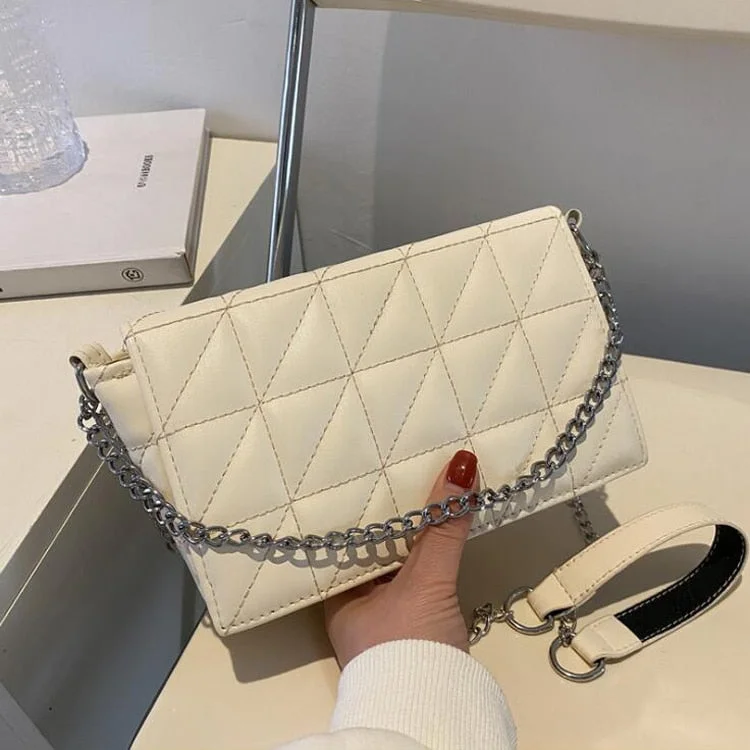 2022 Fashion Plaid Crossbody Bags For Women Chain Strap Shoulder Bag Designer Handbags And Purses Casual Ladies Messenger Bags