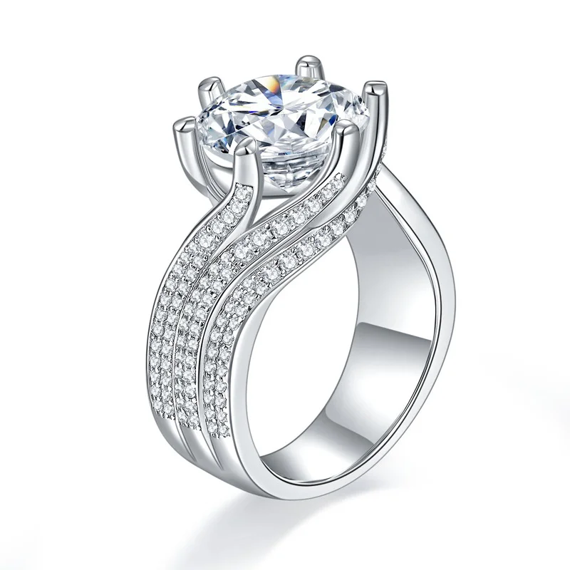 3ct Moissanite Six-Prong Luxe Ring