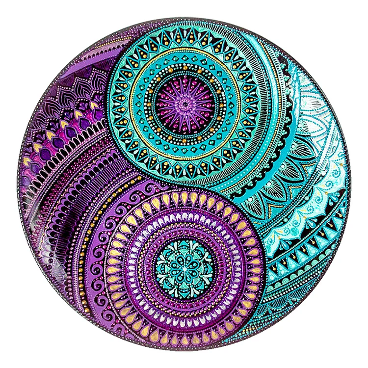 Yin Yang Mandala Wooden Jigsaw Puzzle