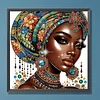 Black Woman - Crystal Rhinestone Diamond Painting