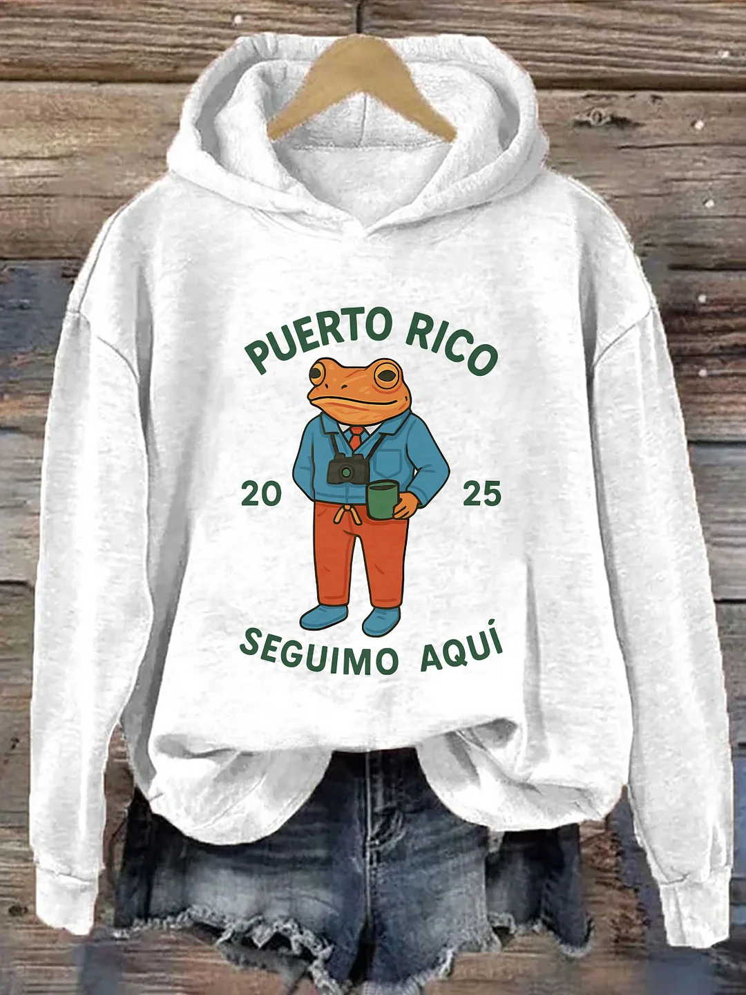 Puerto Rico Coqui Frog Hoodie