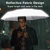 Reflective Travel Umbrella, Rainproof, Windproof, Automatic Opening And Closing Folding Umbrella, Changes Color When Exposed To Water, Sturdy Fiberglass Frame, Unisex Compact Umbrella