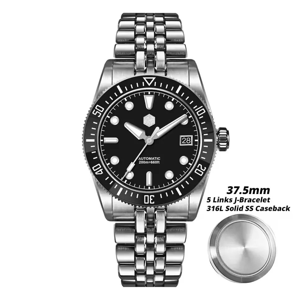 San Martin 37.5mm/40mm Classic Diver Watch Men&rsquo;s Automatic Watch Miyota 9015 Movement SN0148 San Martin Watch San Martin Watch