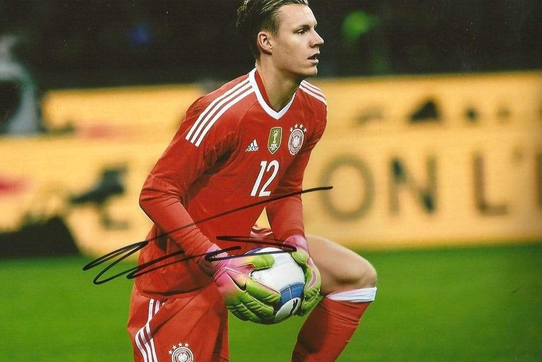 Bernd Leno SOCCER BAYER LEVERKUSEN autograph, In-Person signed Photo Poster painting