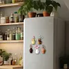 3D Ceramic Vases Fridge Magnet Decorative Vase Fridge Magnet for Fridge Ornament