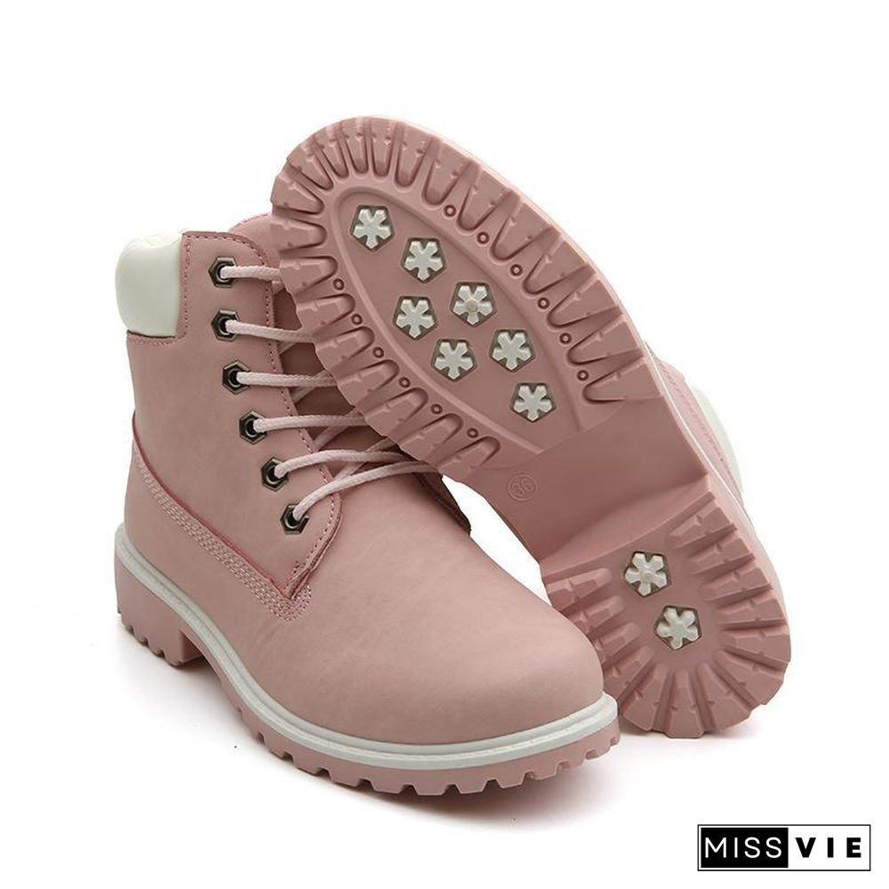 Vintage Martin Boots Lace-up Round Toe