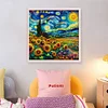 Starry Sky Sunflower - 18CT Counted Cross Stitch - 50*50cm - Flower