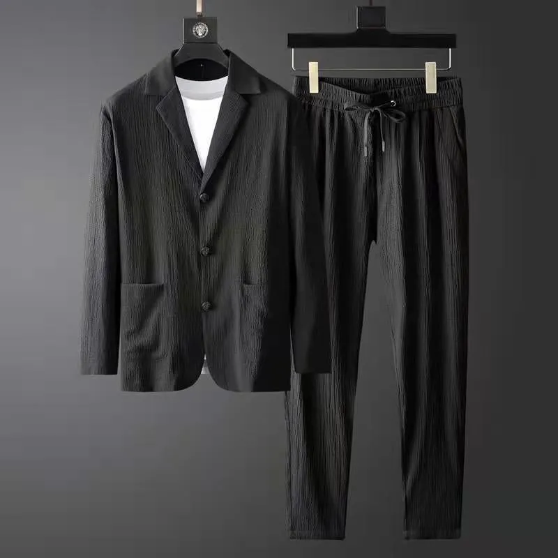Men's Linen Blend Co-ord Set &ndash; Relaxed Two-Piece Ensemble &ndash; view 2
