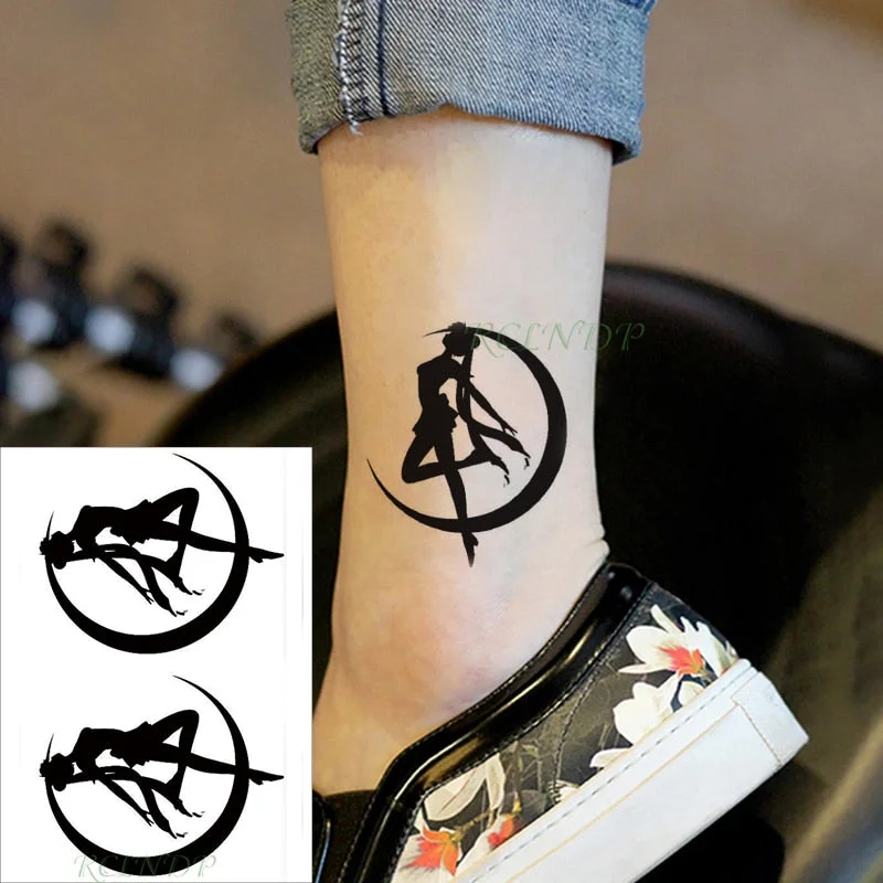 Waterproof Temporary Tattoo Sticker paper aircraft black fake tatto flash tatoo hand leg arm back tattoos for kid men women