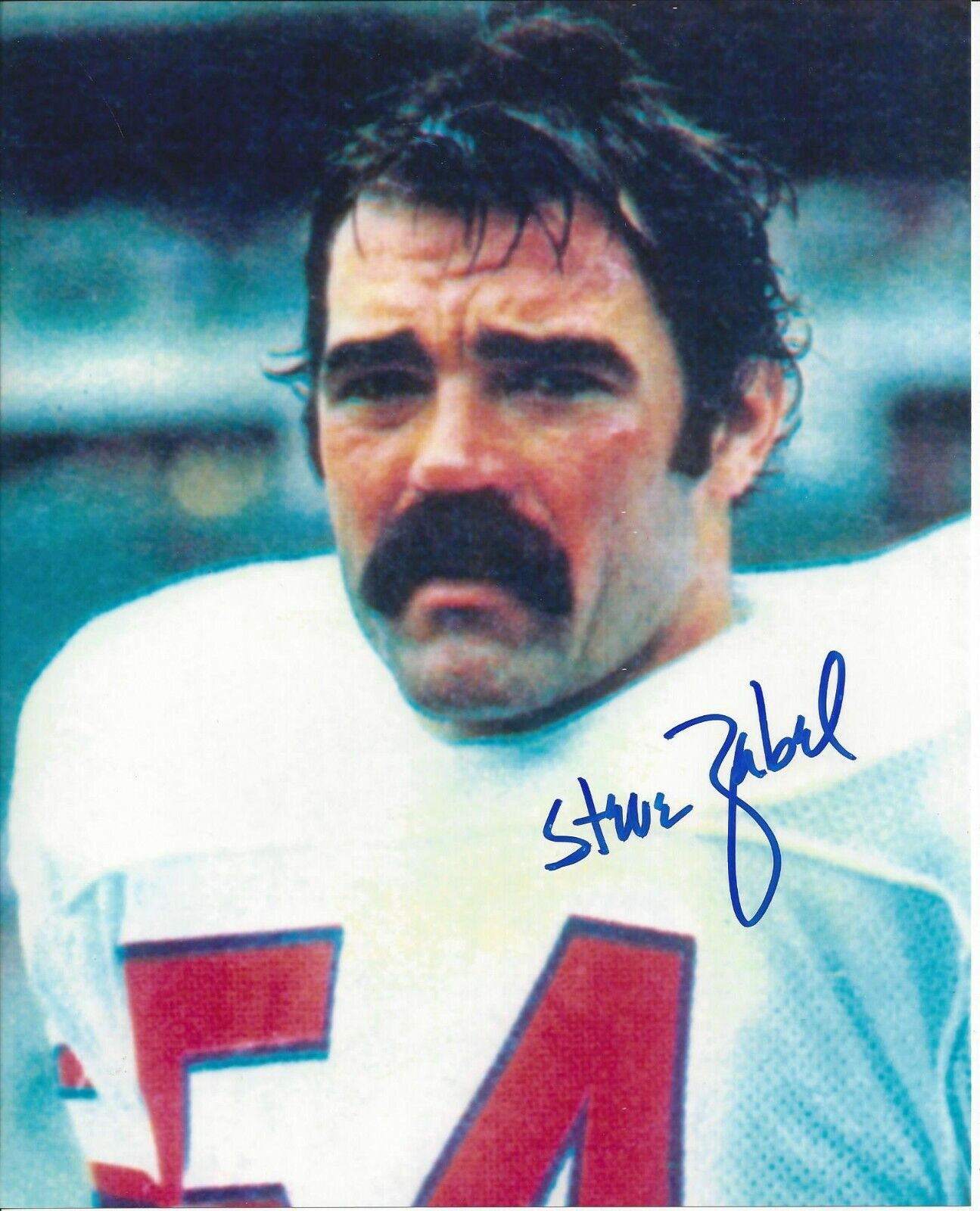 Steve Zabel Autographed 8x10 New England Patriots#3