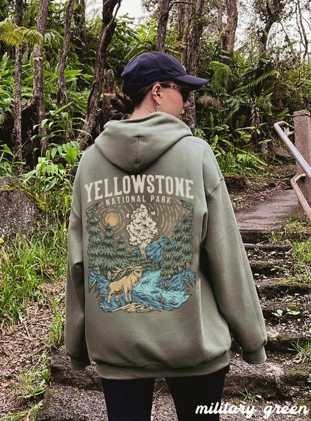 Yellowstone National Park Hoodie  August Lemonade August Lemonade