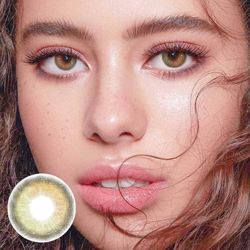 Dreamy Grapefruit Green Contact Lenses Cosplay For Halloween Day