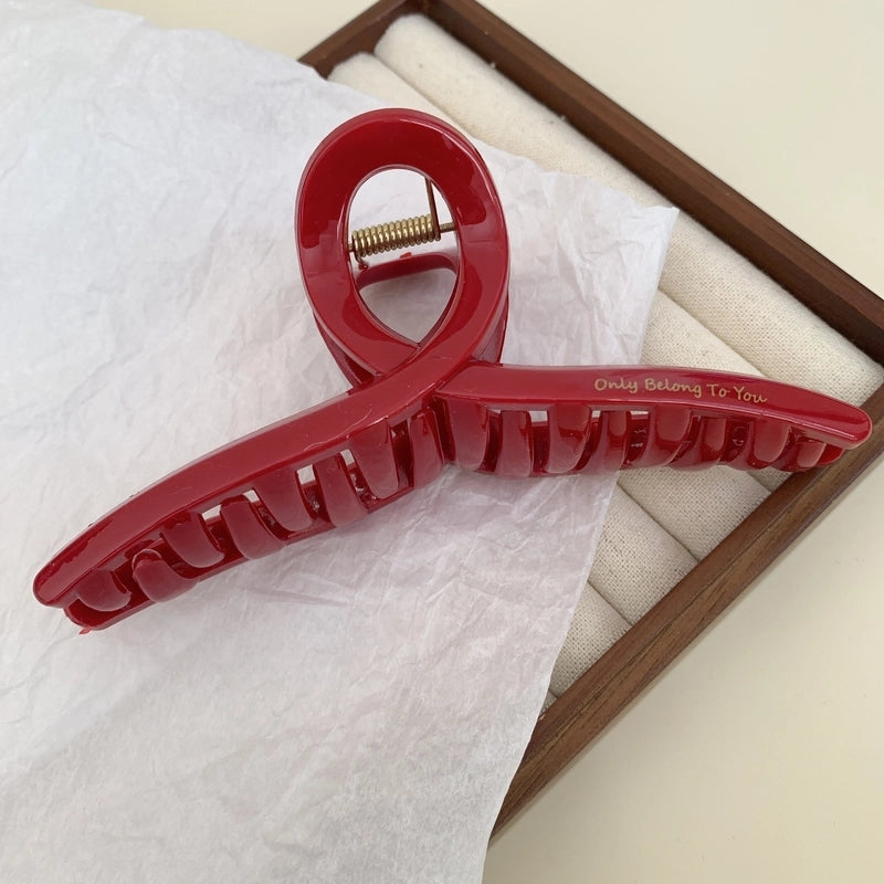 Women’s Minimalist Classic Style Solid Color PS Hair Claws