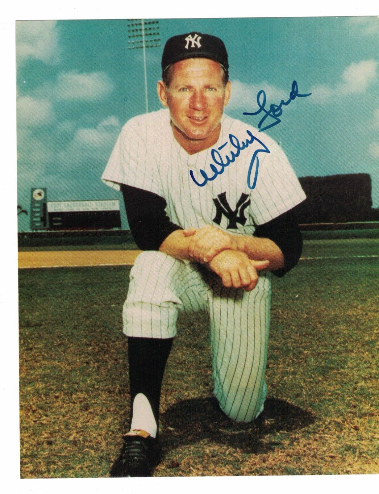 Whitey Ford New York Yankees Signed 8x10 Photo Poster painting W/Our COA