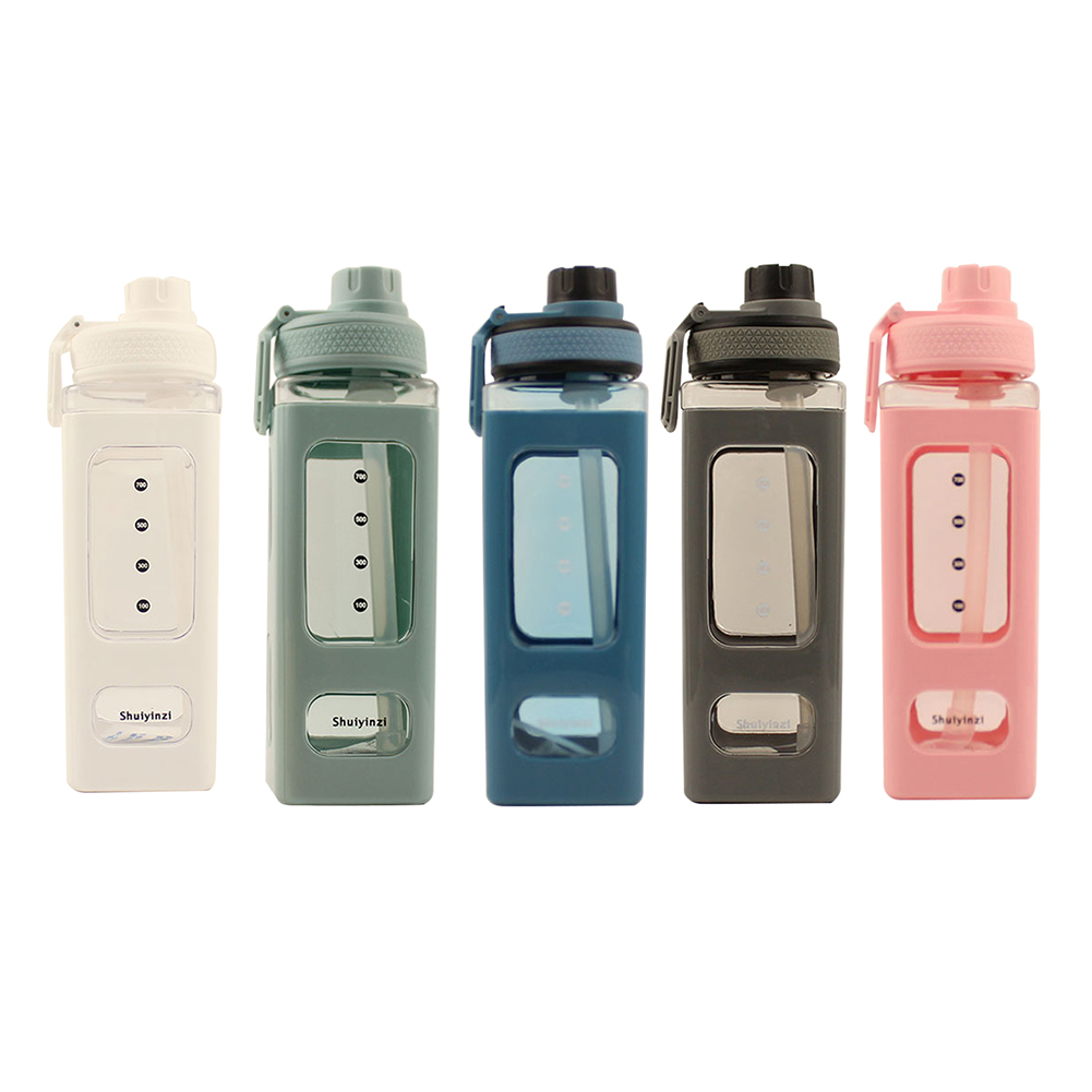 

900ml Sports Water Bottle Large Capacity Outdoor Portable Straw Water Cups, Green, 501 Original
