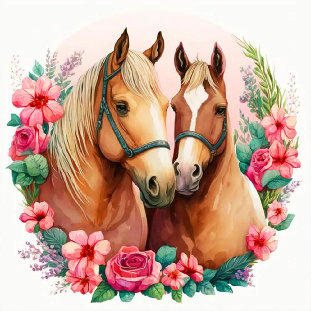 Horse (canvas) full round/square drill diamond painting