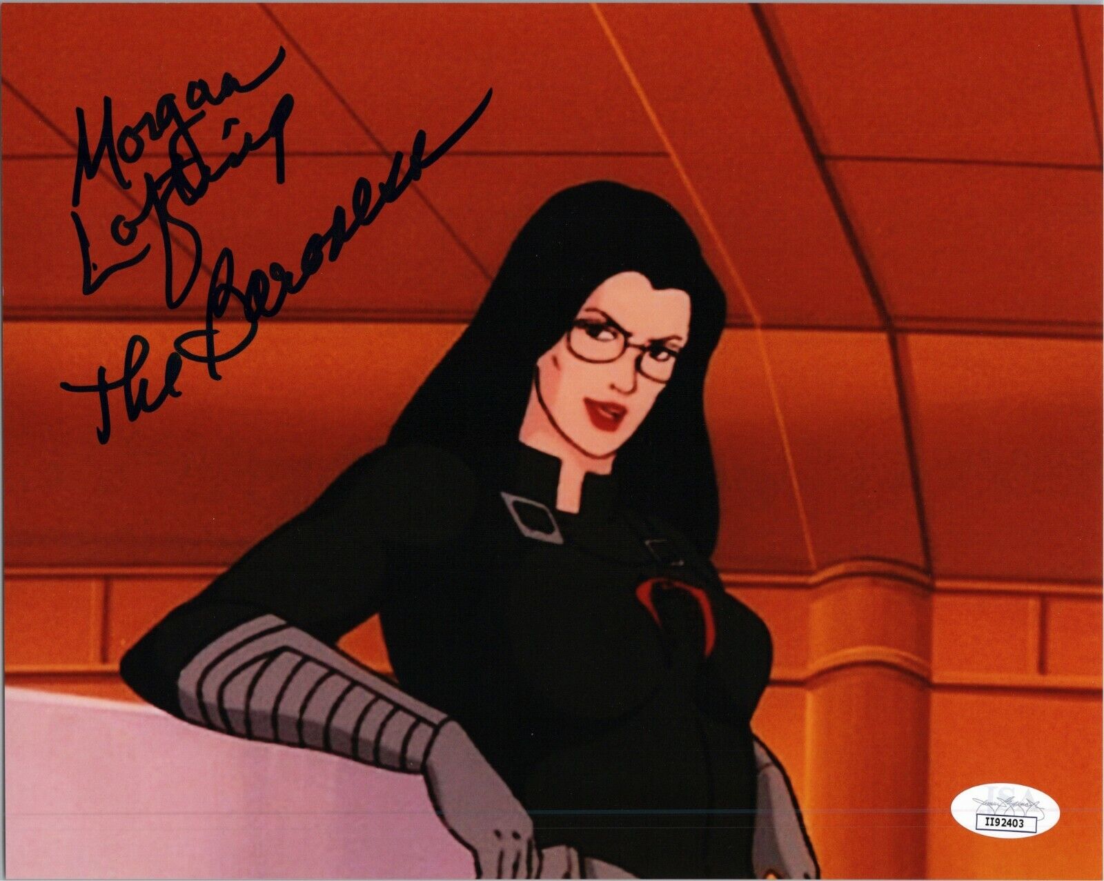 ~ MORGAN LOFTING Authentic Hand-Signed GI JOE BARONESS