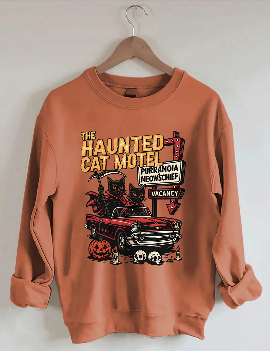 Haunted Cat Motel Sweatshirt