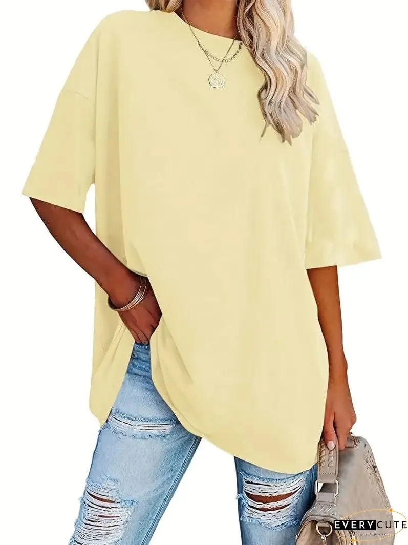 Loose Fit Casual Summer Tunic Top