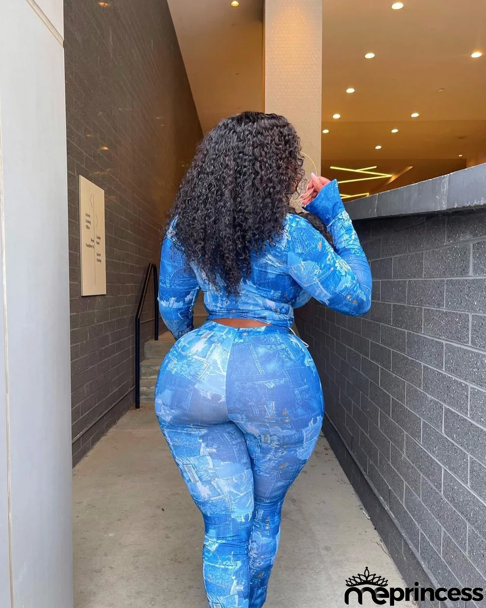 Fashion Printed Ruffle Sleeve Shirt And Pants 2 Piece Sets