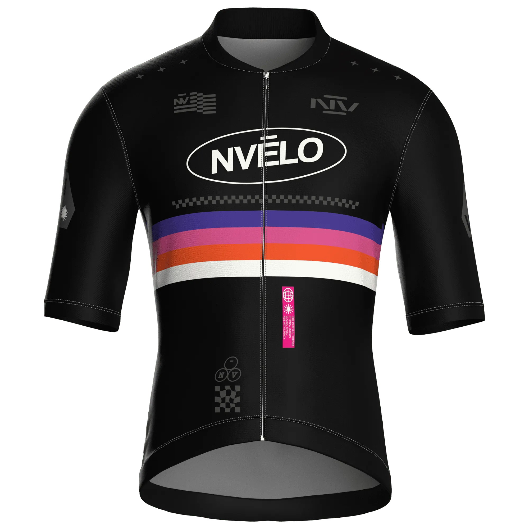 Meridian Black Jersey – Cycling Short Sleeve Race Fit