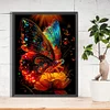 Luminous Butterfly 30*40cm(canvas) full round drill diamond painting