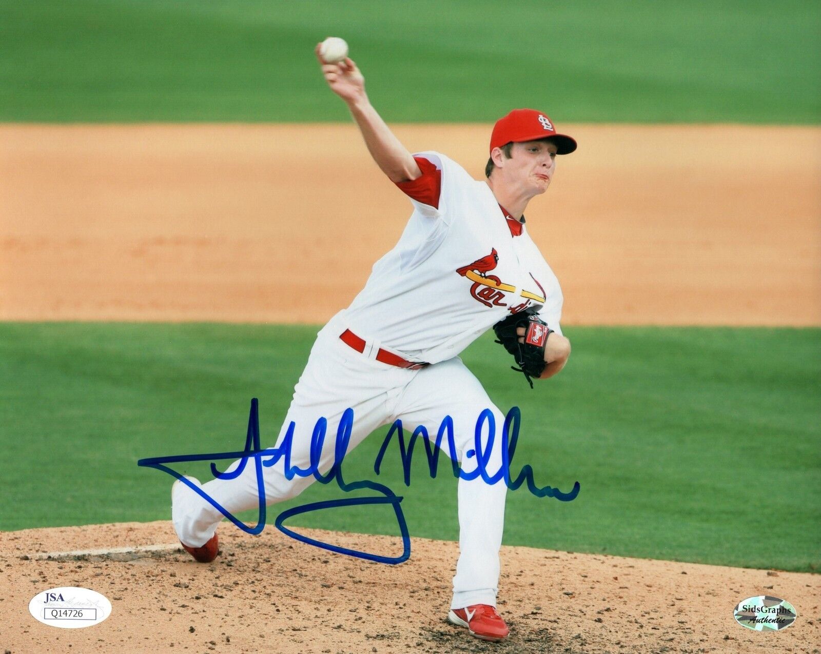 JSA Shelby Miller Autographed Signed AUTO 8x10 Photo Poster painting Cardinals TRB 092