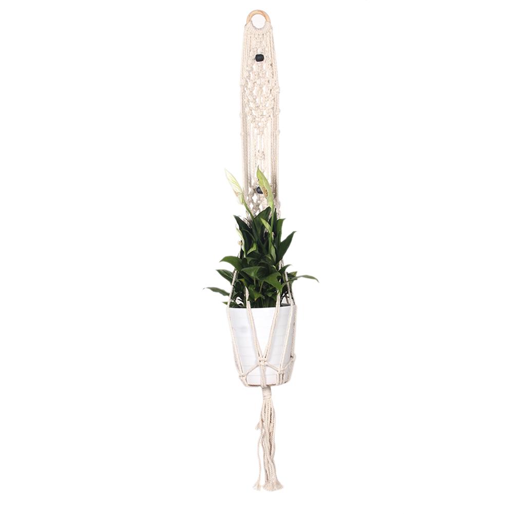 

Retro Handmade Knitted Tapestry Flowerpot Holder Plant Hanger Lifting Rope, 501 Original