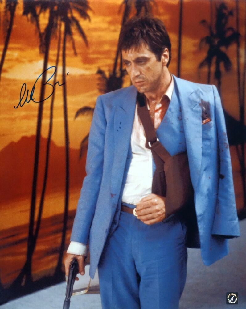 Al Pacino Autographed SCAFRACE Arm Sling 16x20 Photo Poster painting ASI Proof