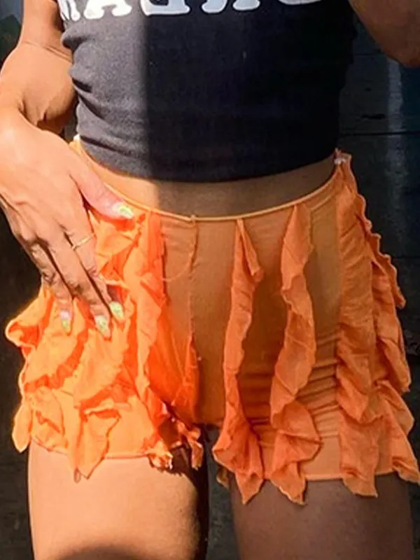Solid Wave Trim Slim Shorts