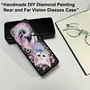 PU 5d diamant peinture lunettes de soleil bo&icirc;te de rangement art artisanat &eacute;tui &agrave; lunettes (chat)