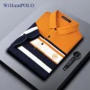Men's New Cotton Lapel Striped Casual Breathable POLO Shirt