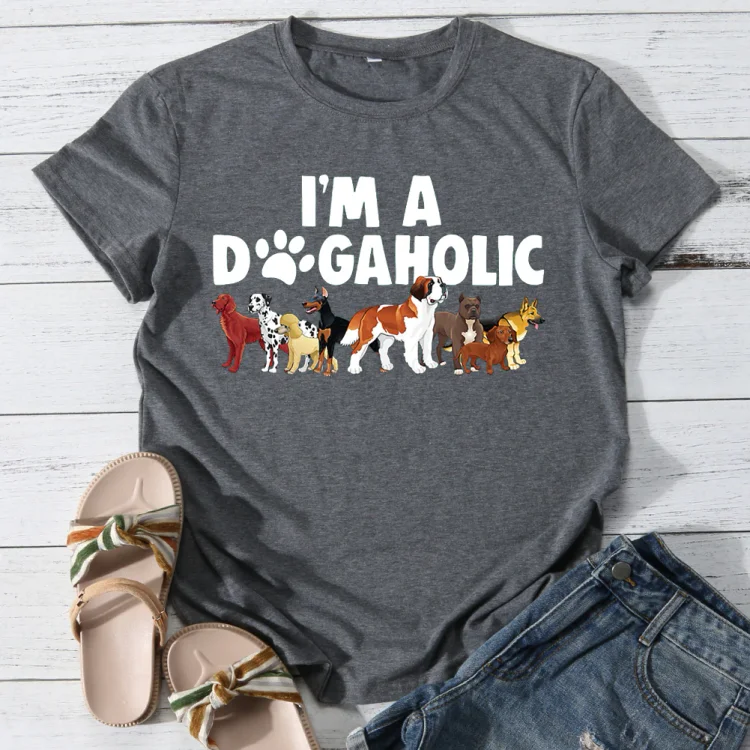 I'm A Dogaholic Dog Lover T-shirt