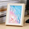 Framed Pearl Diamond Painting - Special Shaped - Seashell Waves (17x22cm)