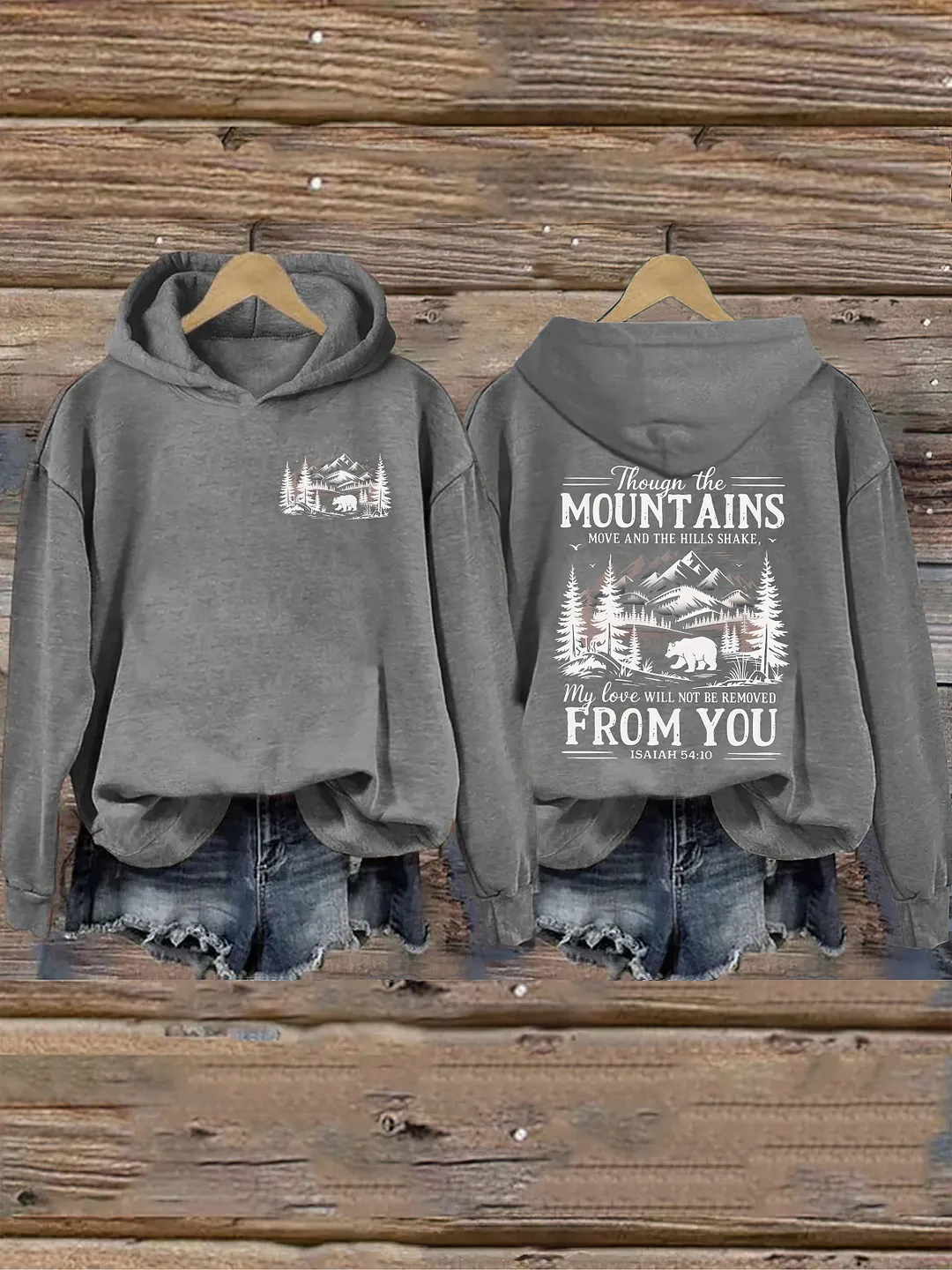 Though The Mountains Move Vintage Hoodie
