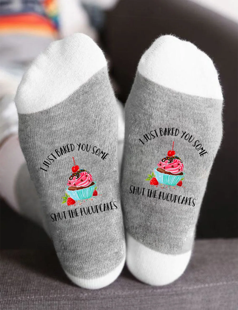 Lizzic I Just Baked You Some Shut The Fucupcakes Socks