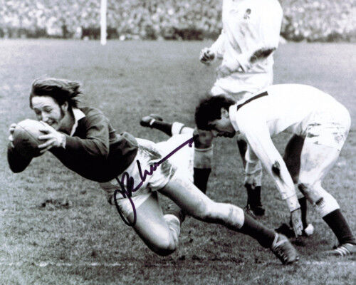 JPR WILLIAMS SIGNED Autograph of Welsh Rugby Legend 10x8 Photo Poster painting AFTAL COA