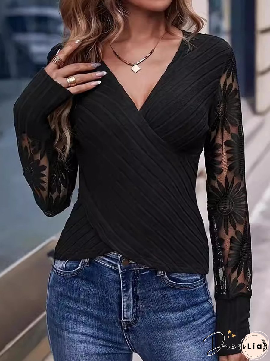 Embroidered Lace T-Shirt