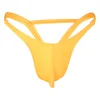 Men's Fashion Sexy Hollow Out Double Low Brief Thong G-String Bikinis Underwear