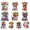(Multi-Style)Dog-Partial Special Shaped Diamond Painting 30*30CM