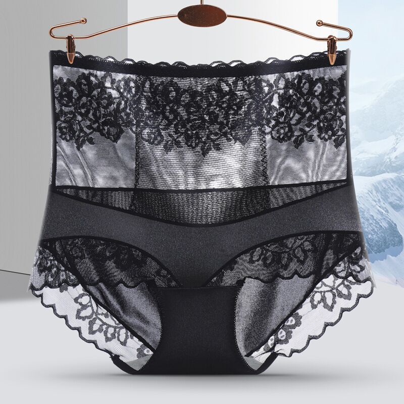Lidudu Women Sexy Lace High Waist Panties Big Size Lingerie Female Pants Seamless Briefs Breathable Lady Underwear Нижнее Бельё Женское