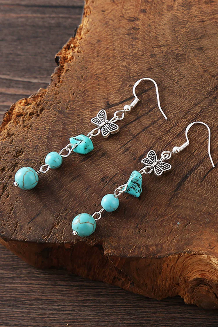 Boho Feather Turquoise Jewelry
