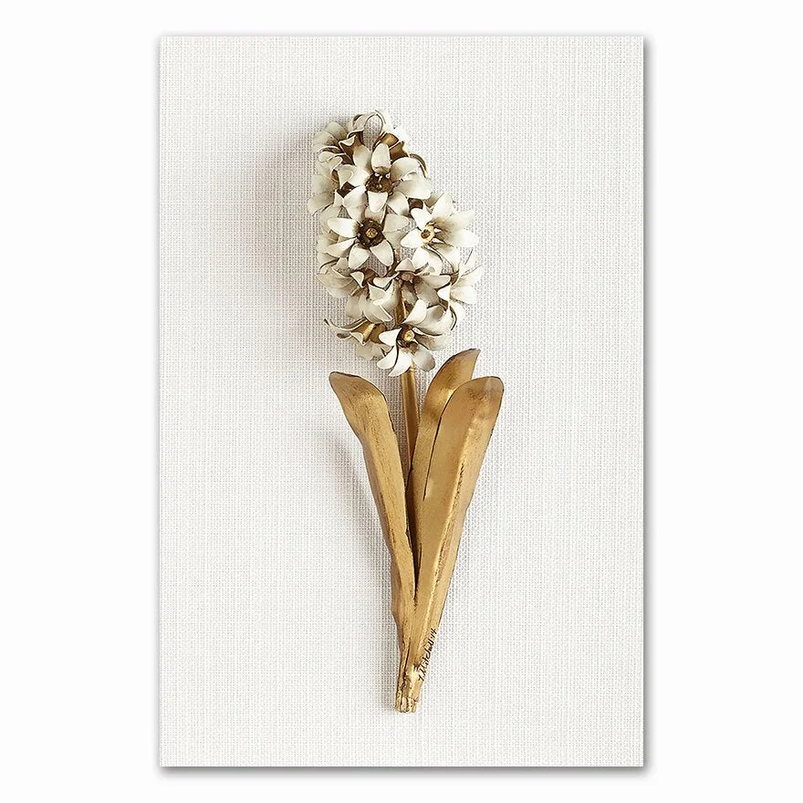 Golden plant leaves and flowers Wall art  canvas painting Wall Pictures for Living Room Nordic Decoration Pictures morden decor