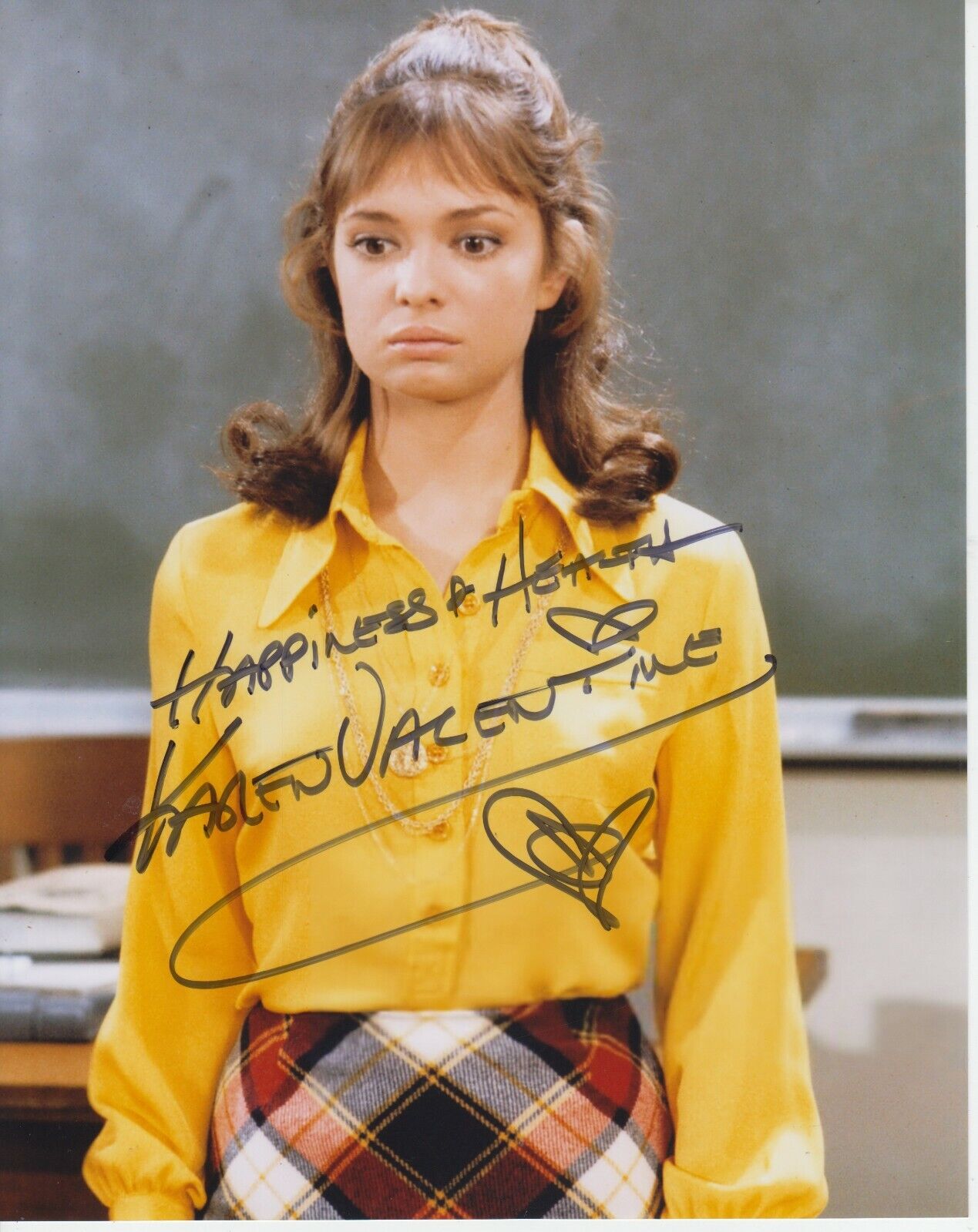 Karen Valentine (Room 222) 8x10 Signed Photo Poster painting w/ COA #1