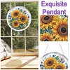 Kit d&eacute;coratif de soleil en diamant tournesol rond 7,87x7,87 pouces
