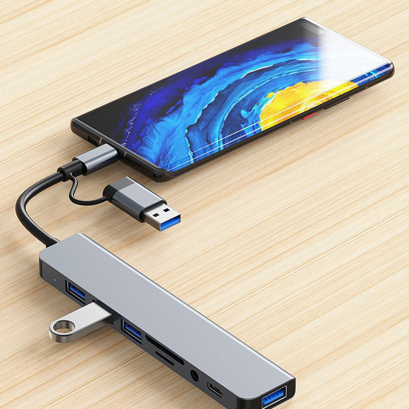 Likron Watches Likron 8-in-1 USB-C Hub Docking Station with 4K HDMI