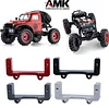 AMK FCX24 Front Axle Servo Mount for 1/24 FMS FCX24 Power Wagon Upgrades Parts DIY 1/24 Replaces Accessory Spare Parts (Silver)