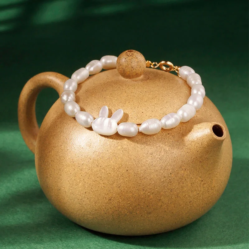 Natural Pearl Cute Rabbit Sincerity Bracelet